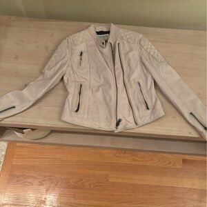 Levi’s cream faux leather jacket
